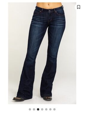 IDYLLWIND WOMEN'S REBEL MID RISE BOOTCUT STRETCH DENIM JEANS Sz 4